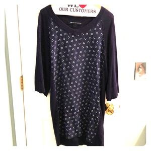 Navy French connection dress
